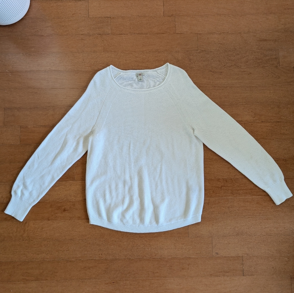 L.L. Bean New Without Tags White Long Sleeve Super Cozy Sweater